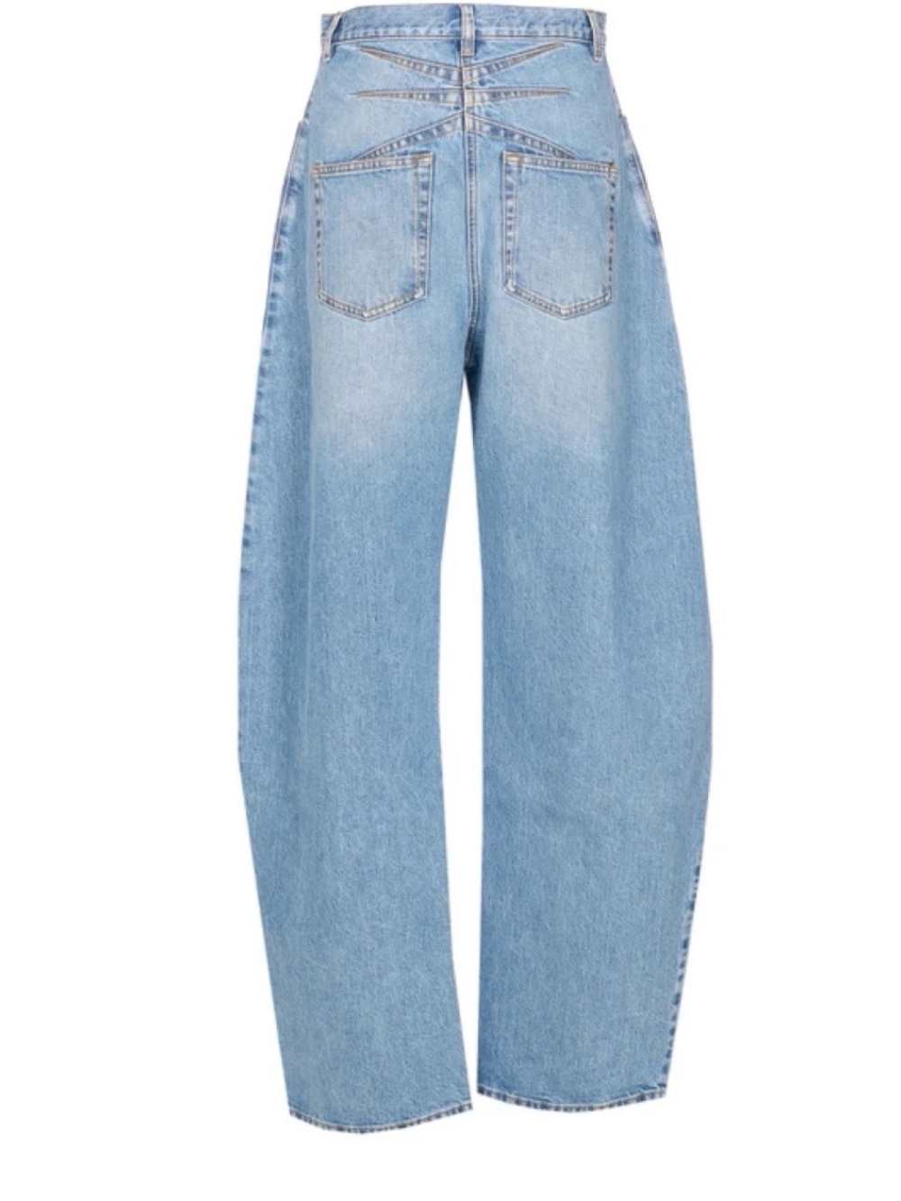 Alaïa High-Rise Round Denim Jeans / Pants in Blue Size FR 36 - Picture 6 of 11